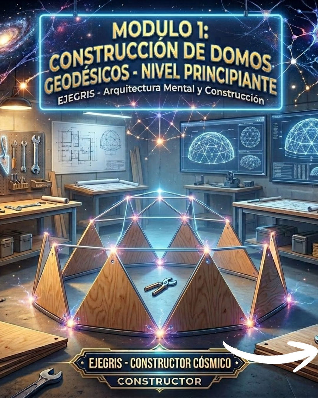 🌌 CURSO DIGITAL: CONSTRUCCIÓN DE DOMOS GEODÉSICOS