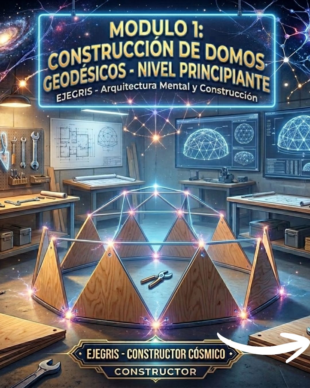 🌌 CURSO DIGITAL: CONSTRUCCIÓN DE DOMOS GEODÉSICOS