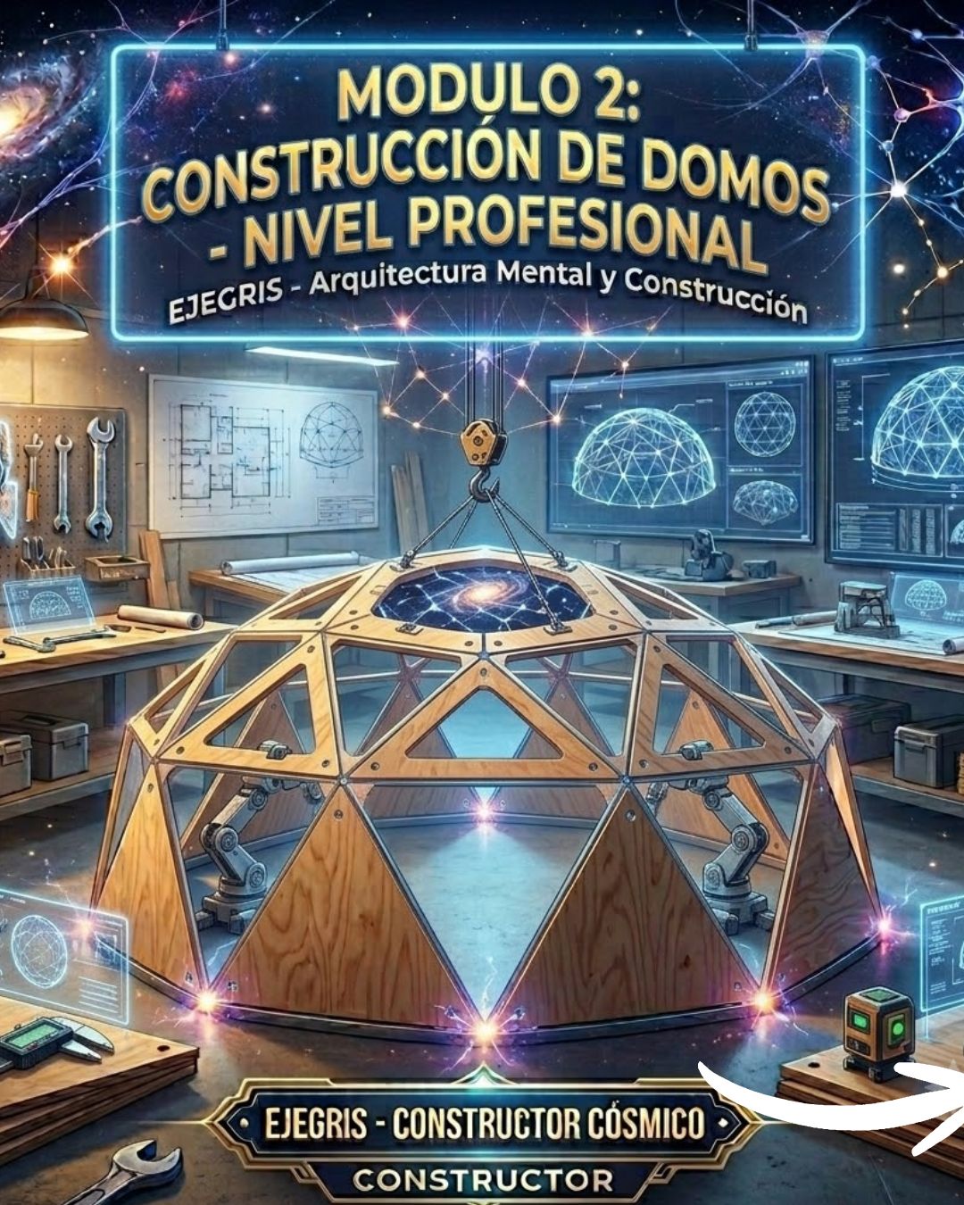 🌌 CURSO DIGITAL: CONSTRUCCIÓN DE DOMOS GEODÉSICOS