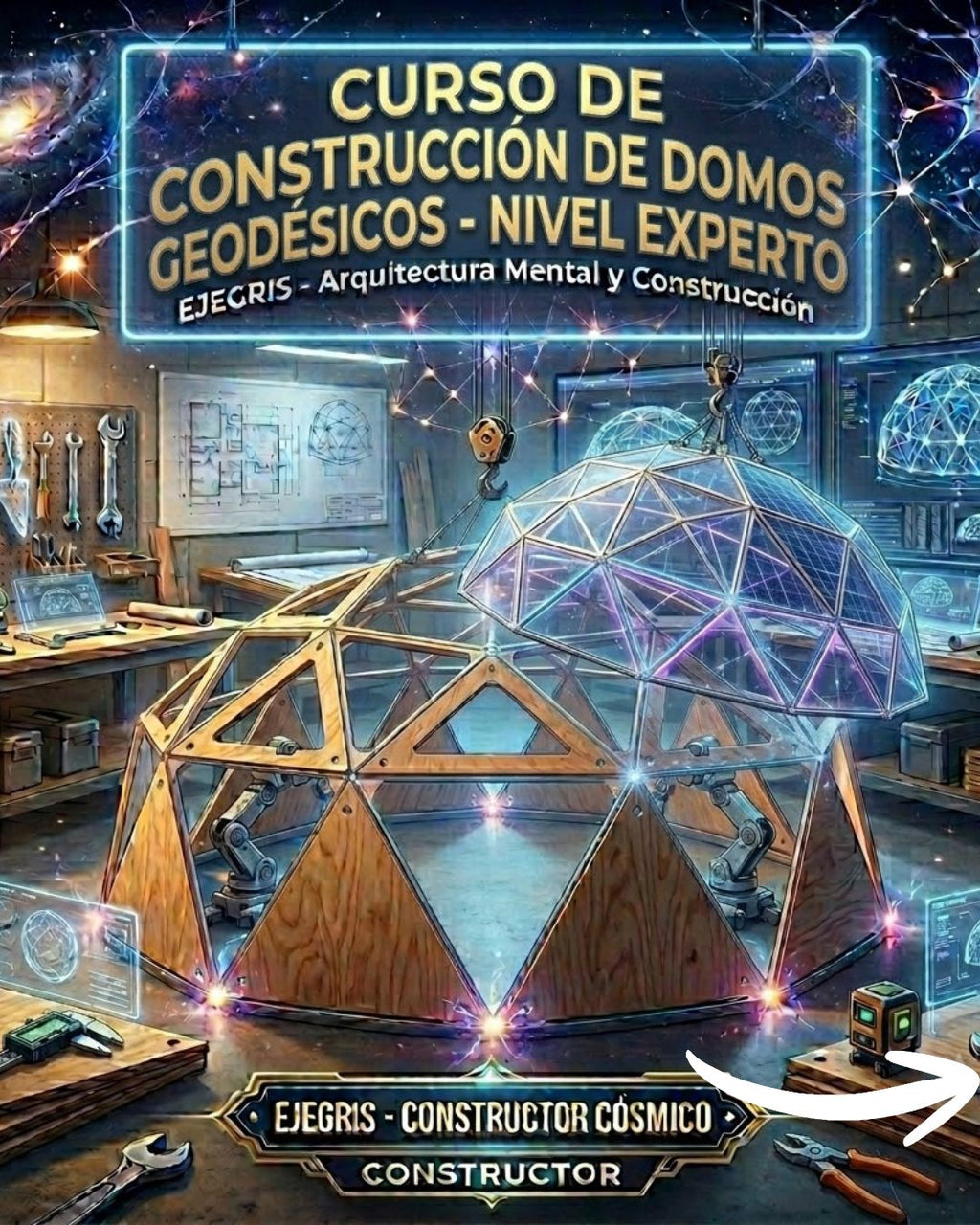 🌌 CURSO DIGITAL: CONSTRUCCIÓN DE DOMOS GEODÉSICOS