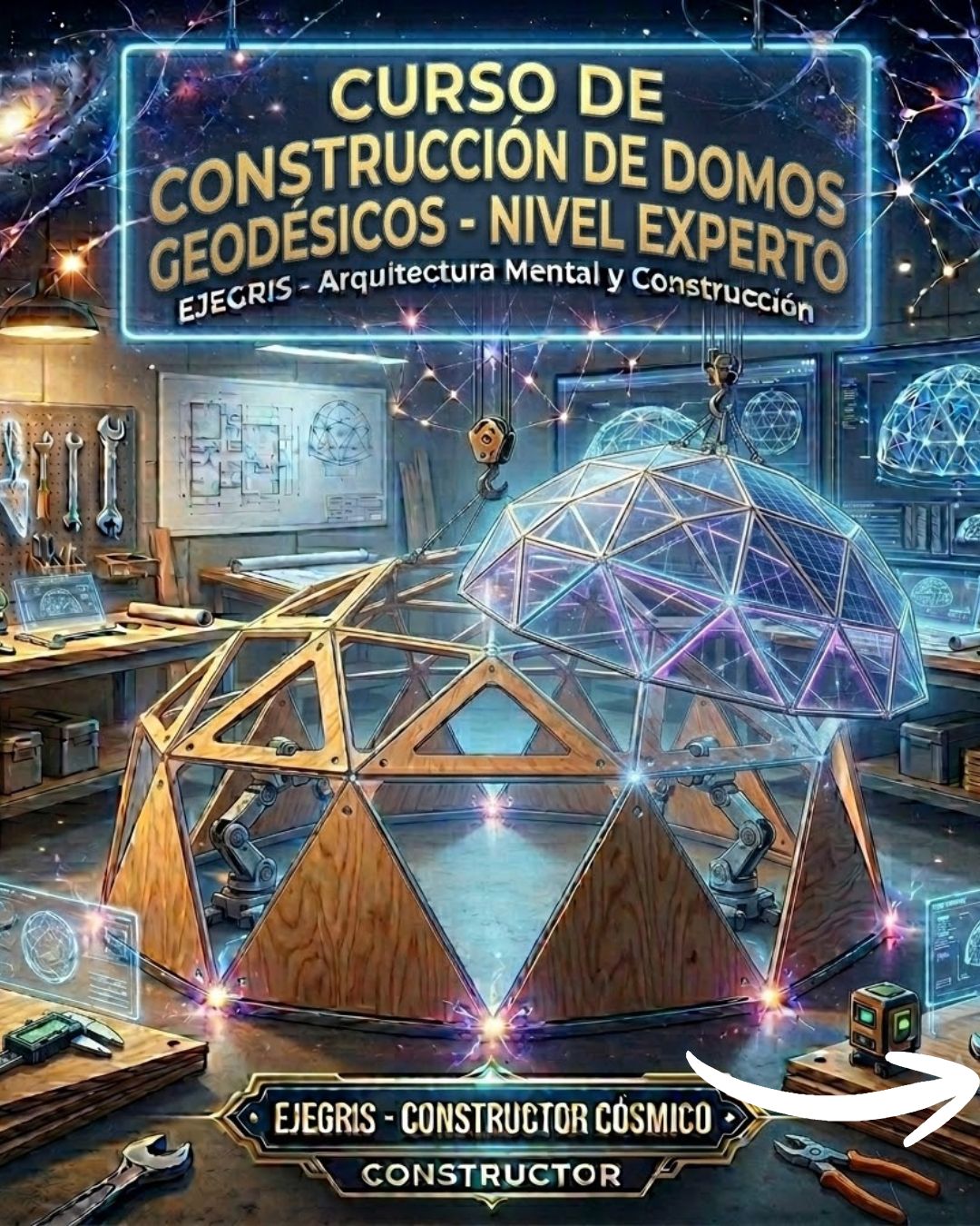 🌌 CURSO DIGITAL: CONSTRUCCIÓN DE DOMOS GEODÉSICOS